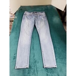 Aeropostale Jeans Size 4 Short Womens Blue Pants Stretch Denim Low Rise Ankle